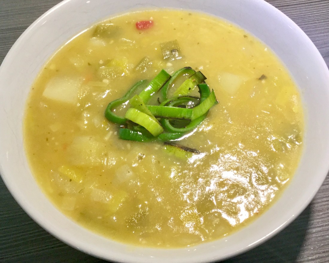 Leek and potato soup