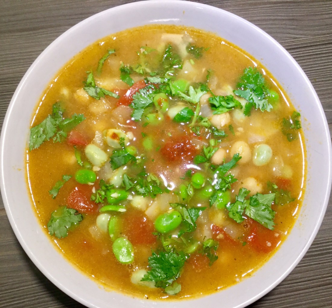 Moroccan Spiced Tomato and Chickpea Soup